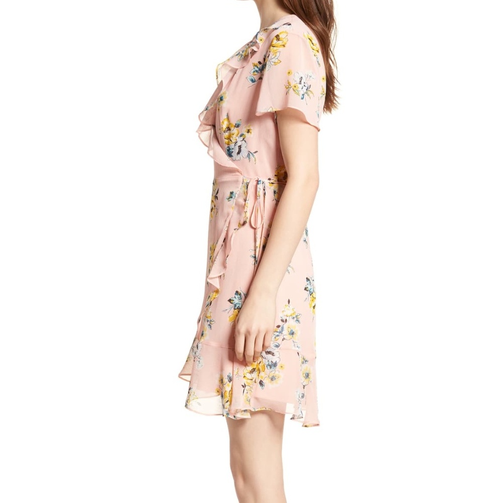 LUSH Colie Ruffle Wrap Dress - Picture 2 of 8